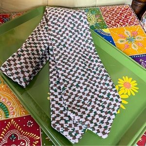 70s Checked Polyester Tie